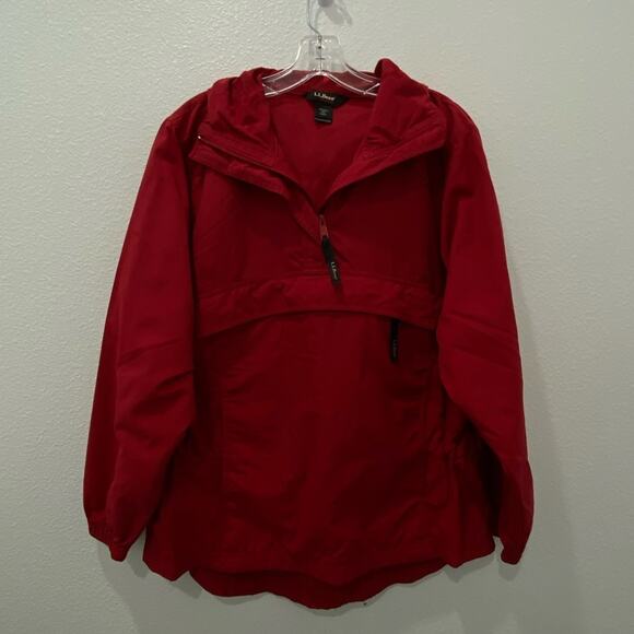 L.L.‎ Bean windbreaker jacket red small - Picture 3 of 8